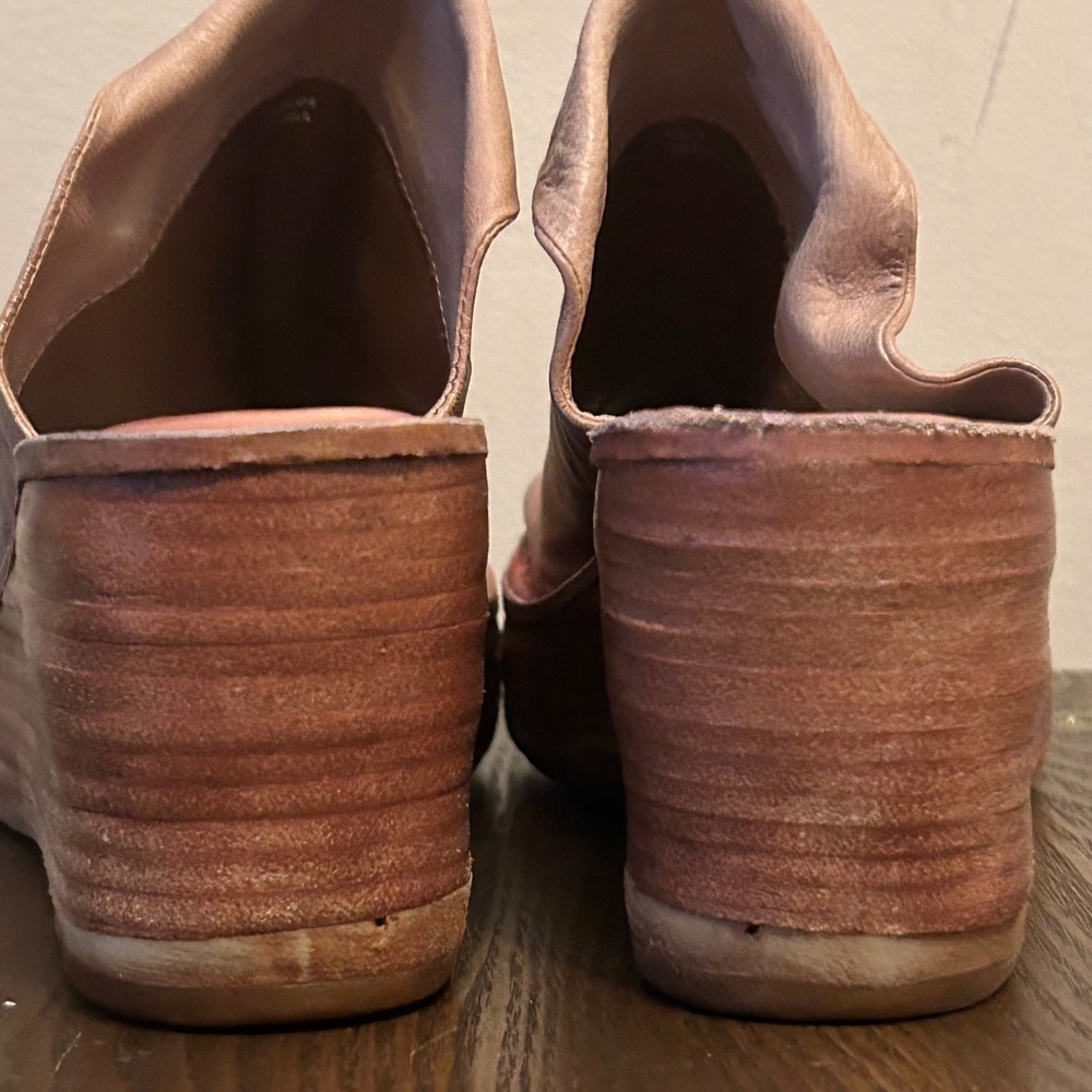 A.S. 98 Womens Leather Wedge Sandals Slip On Shoes Niels Size 42 (10.5-11) - Picture 7 of 10